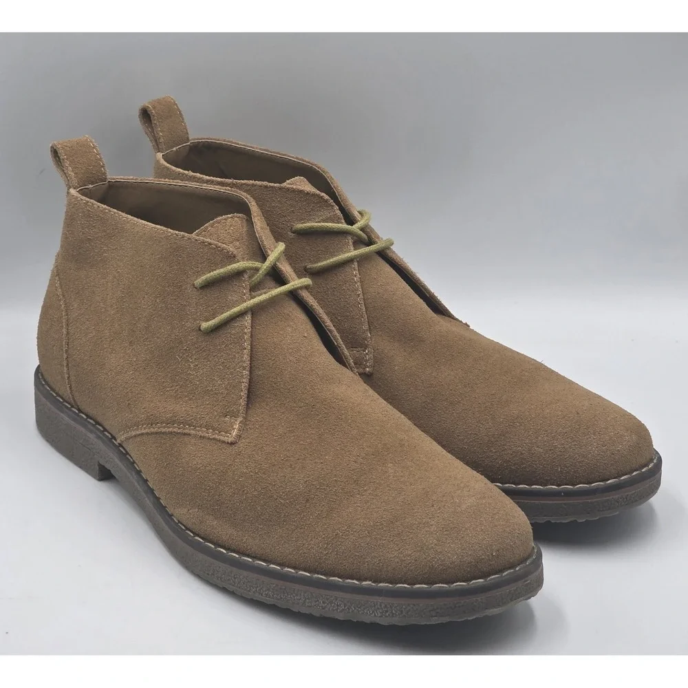 GH Bass Pearce Mens 11 D Tan Suede Leather Chukka Desert Boots Brown